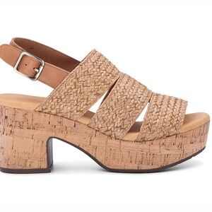 Chocolat Blu Gayla Natural Raffia Wedge